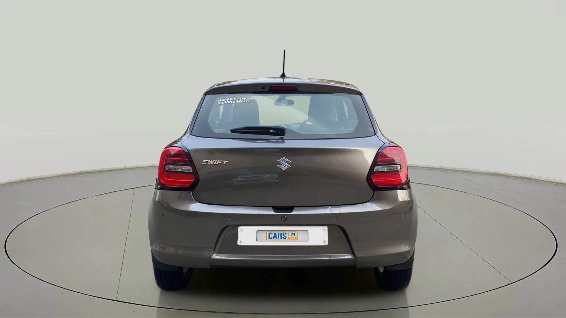 Rear view of a Maruti Suzuki Swift 2021 - 2023