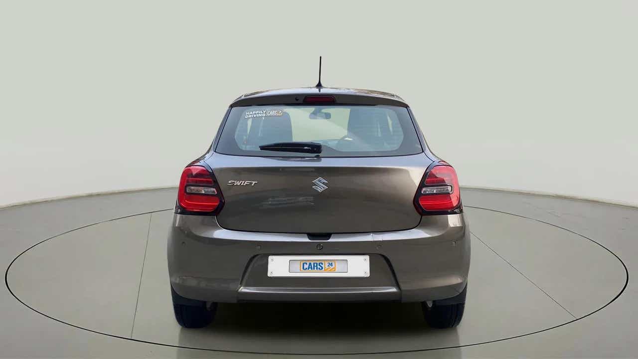 Rear view of a Maruti Suzuki Swift 2021 - 2023