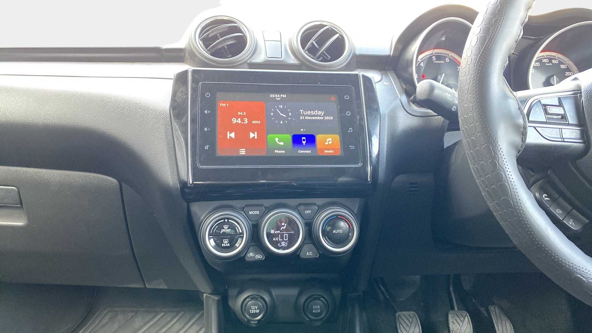 Dashboard view of a Maruti Suzuki Swift 2021 - 2023