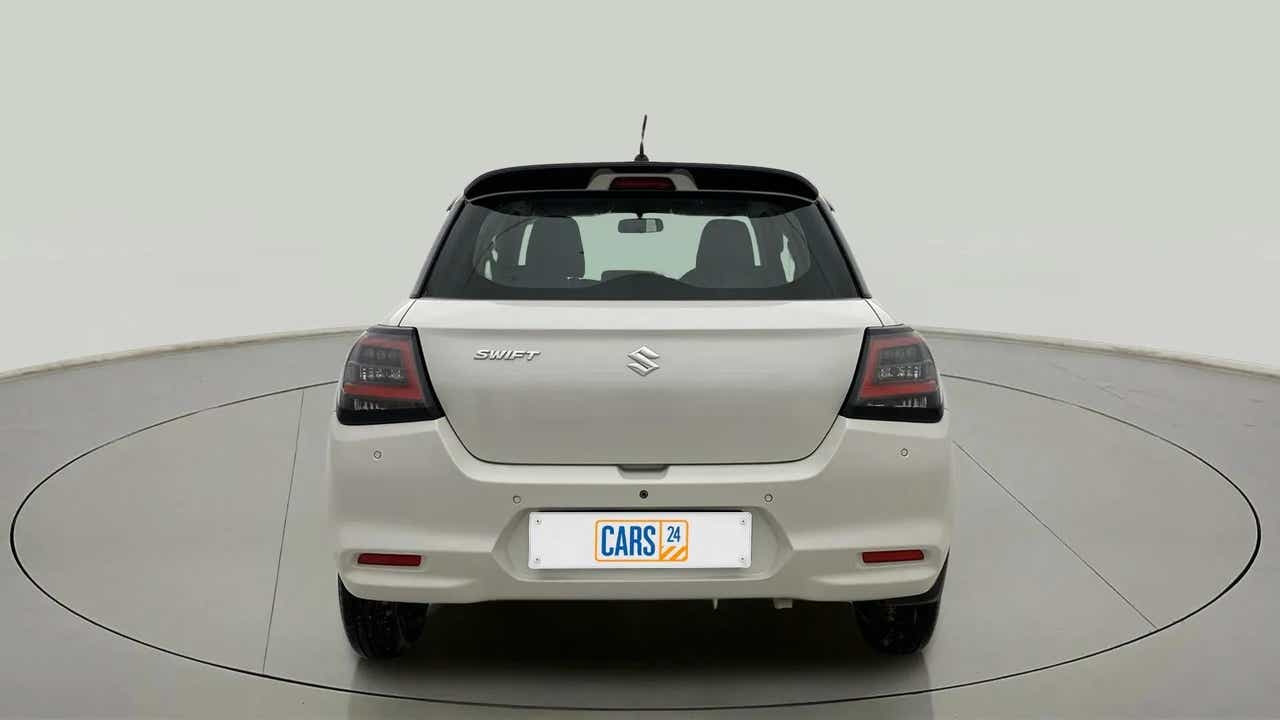Rear view of a Maruti Suzuki Swift