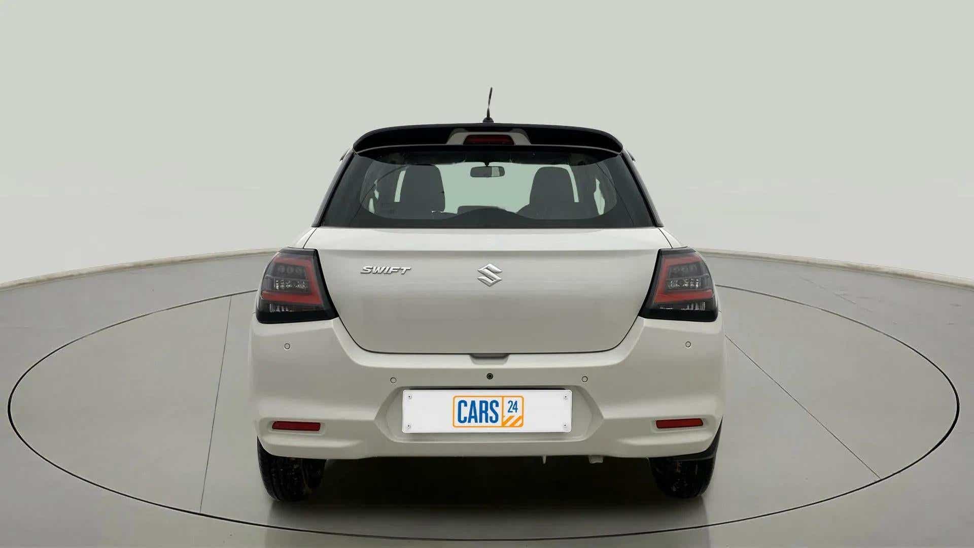 Rear view of a Maruti Suzuki Swift