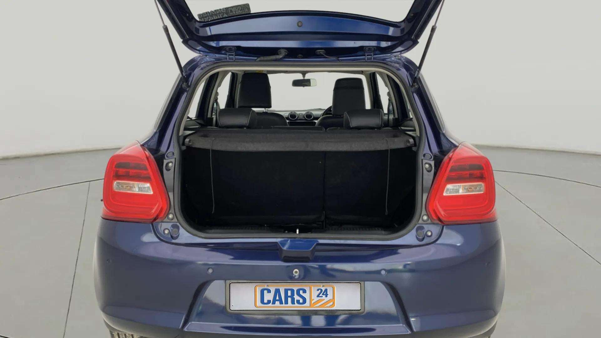 Boot view of a Maruti Suzuki Swift