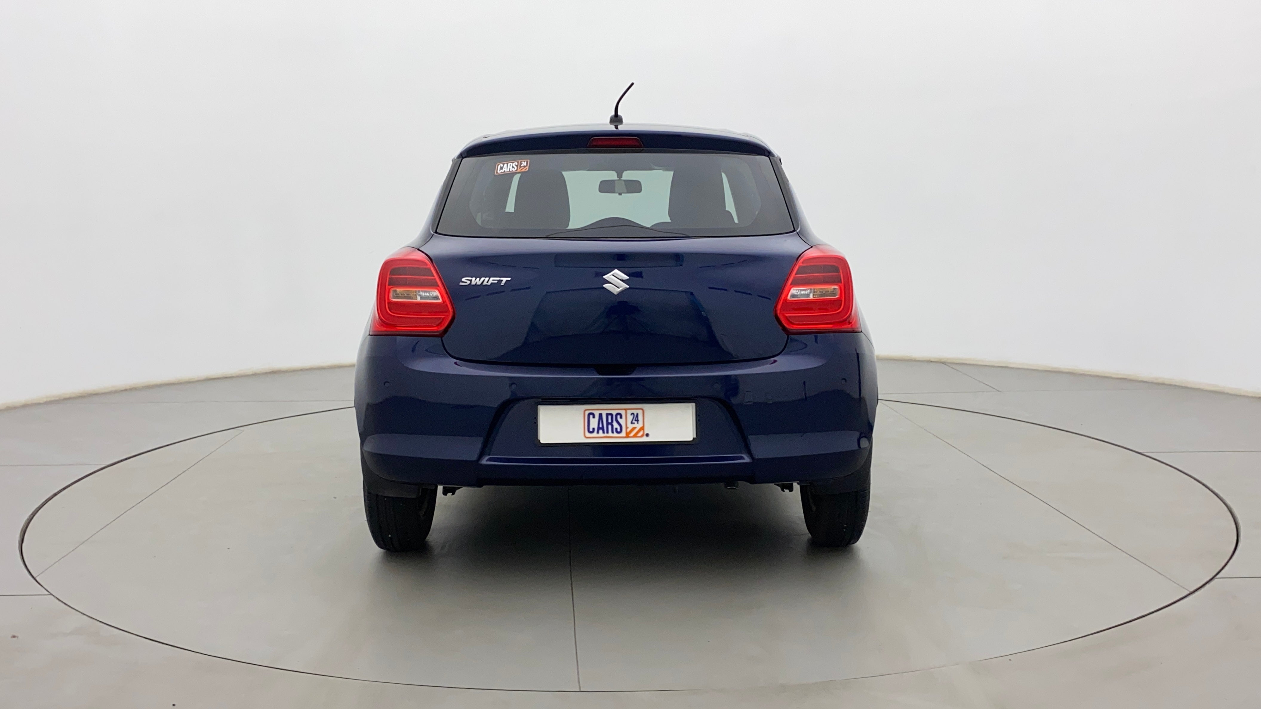 Rear view of a Maruti Suzuki Swift 2021 - 2023