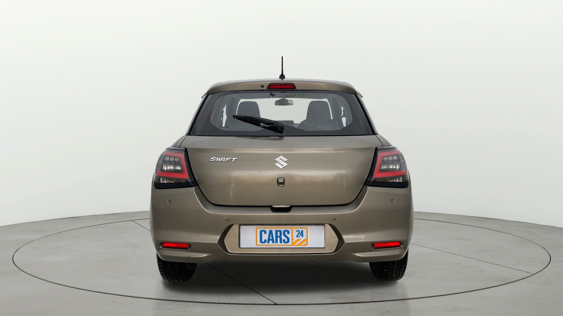 Rear view of a Maruti Suzuki Swift