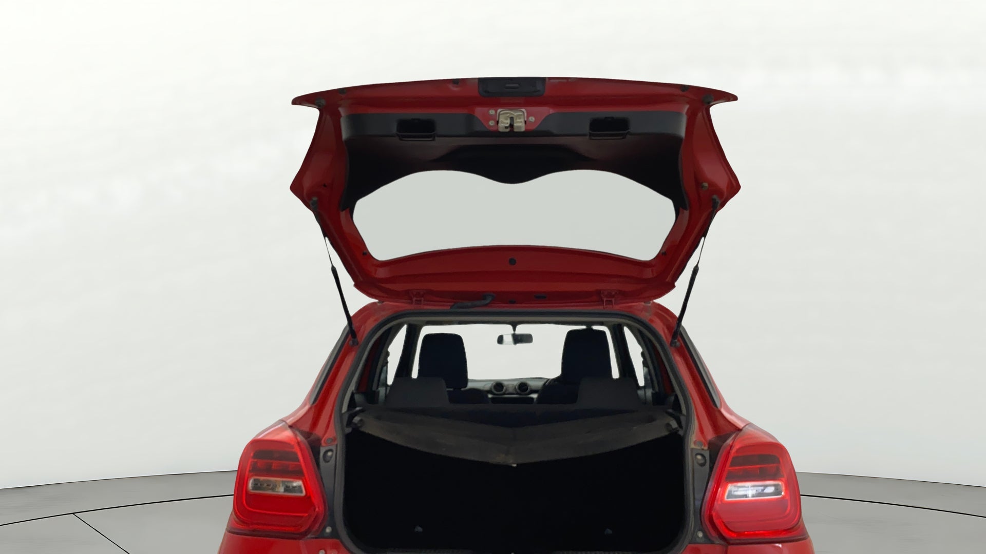 Boot space view of a Maruti Suzuki Swift 2021 - 2023