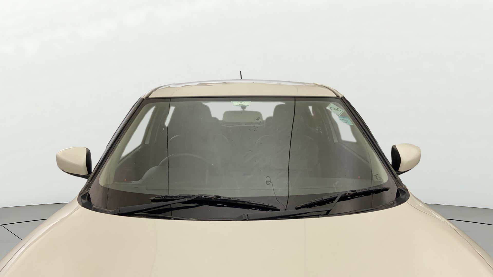 Front windshield view of a Maruti Suzuki Swift