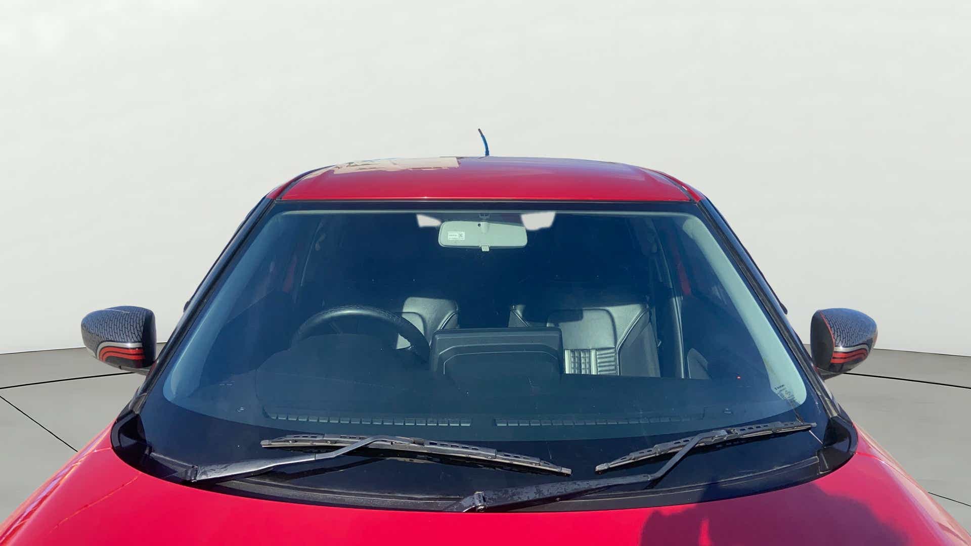 Front windshield view of a Maruti Suzuki Swift