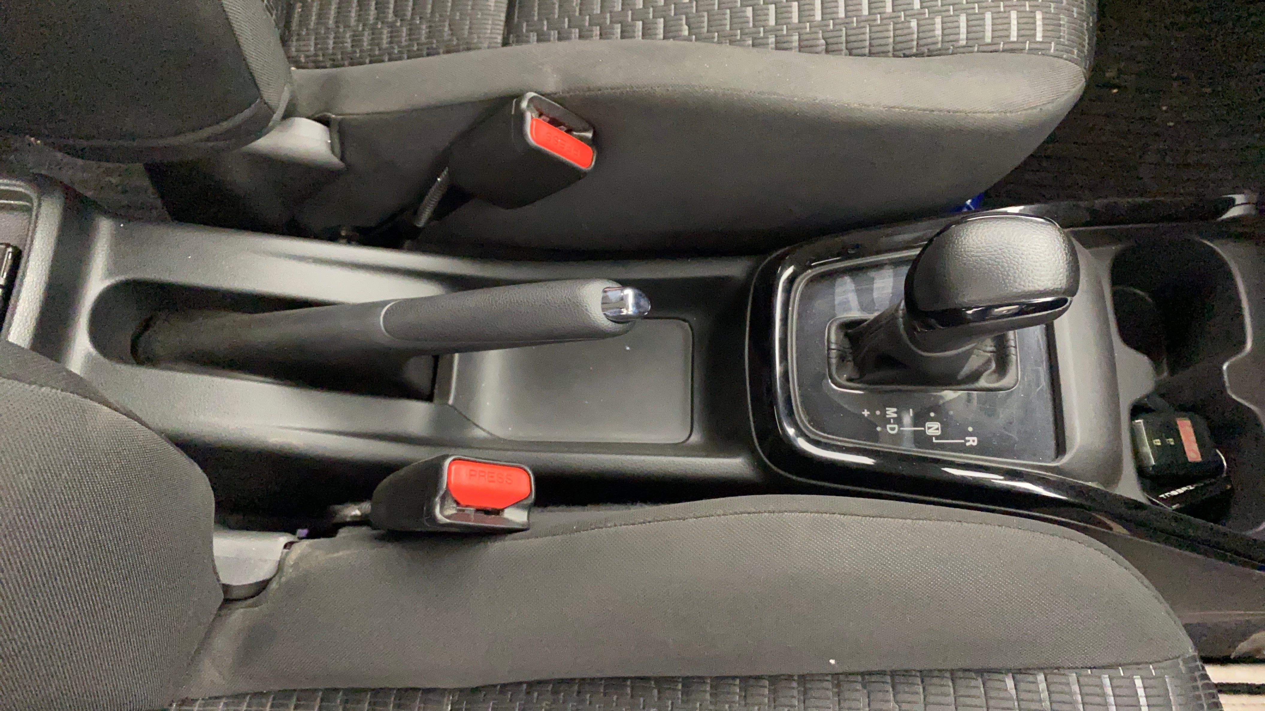 Center console view of a Maruti Suzuki Swift