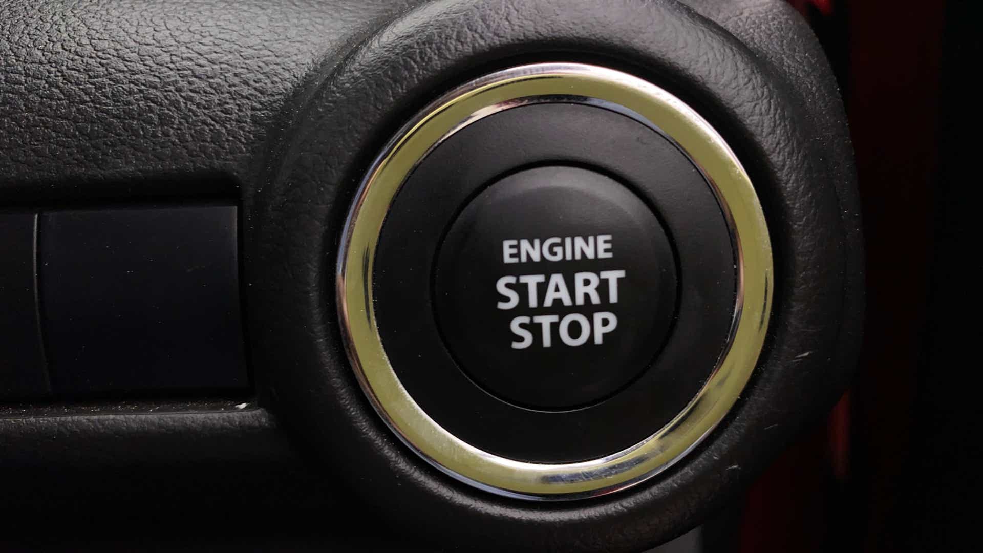 Engine start stop button of a Maruti Suzuki Swift