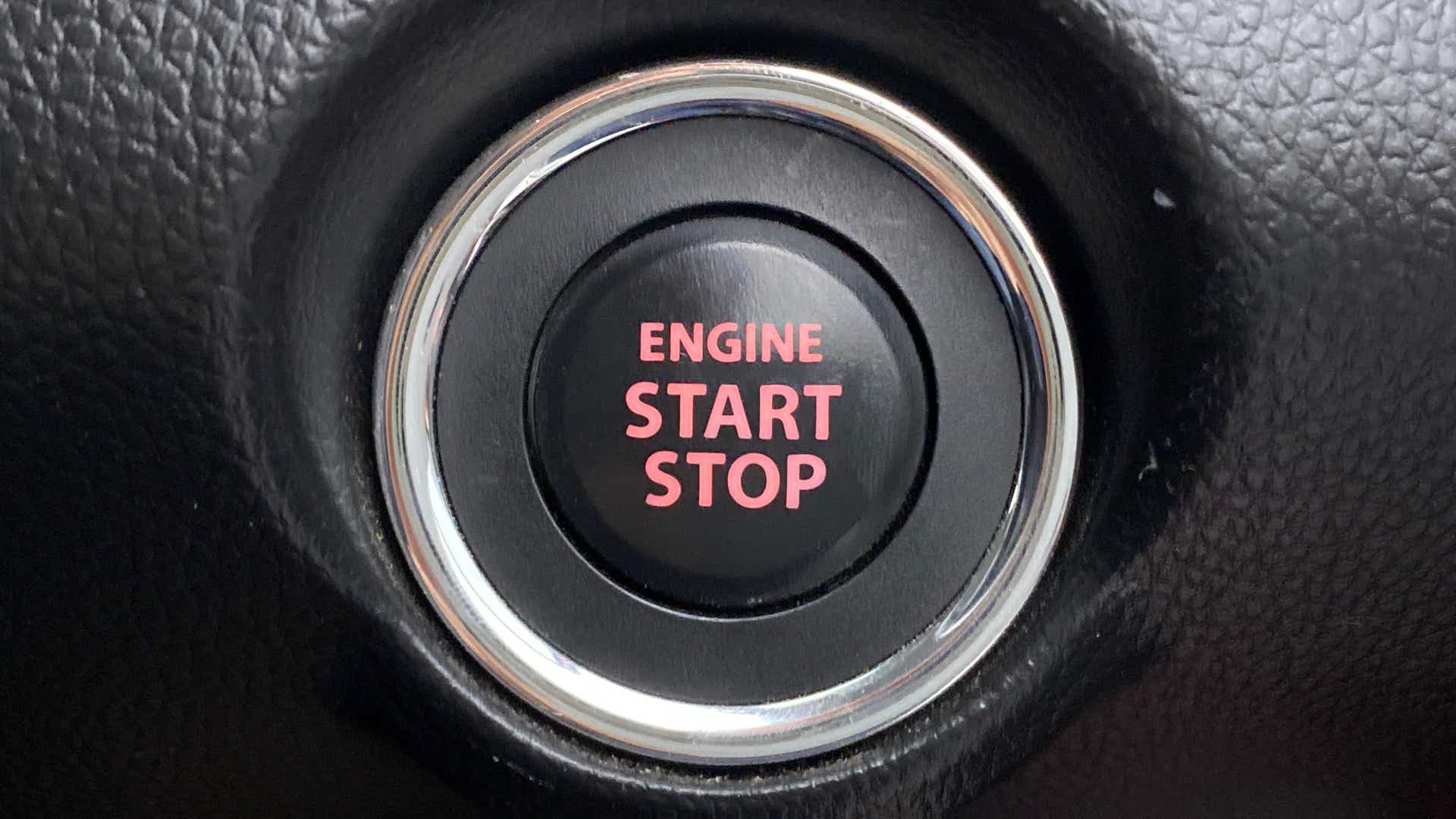Engine start stop button of a Maruti Suzuki Swift 2021 - 2023