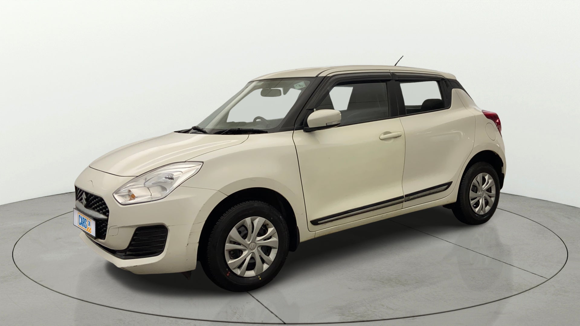 Front three-quarter view of a Maruti Suzuki Swift