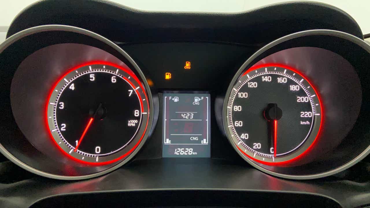 Instrument cluster of a Maruti Suzuki Swift