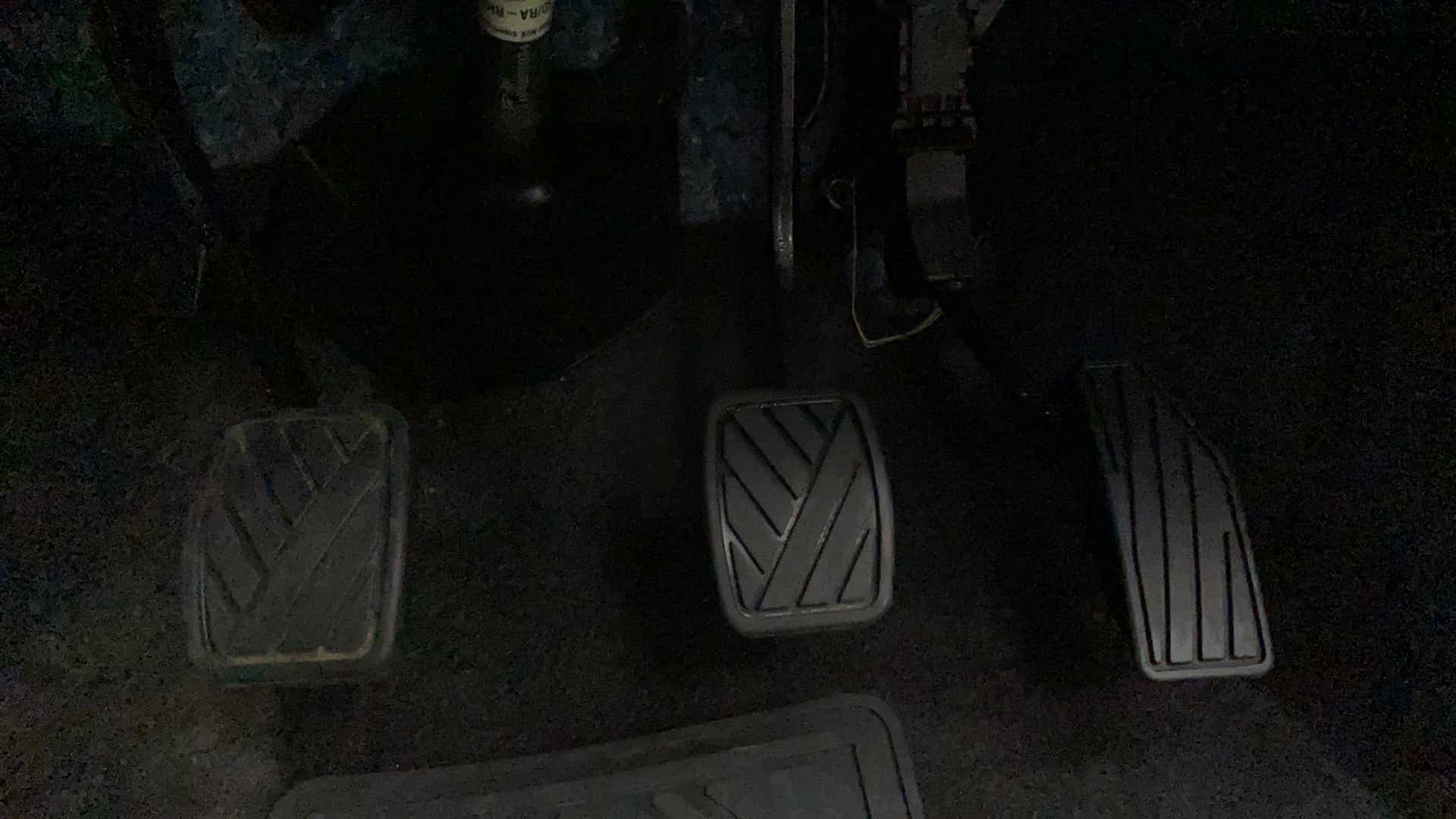 Footwell pedals of a Maruti Suzuki Swift 2021 - 2023