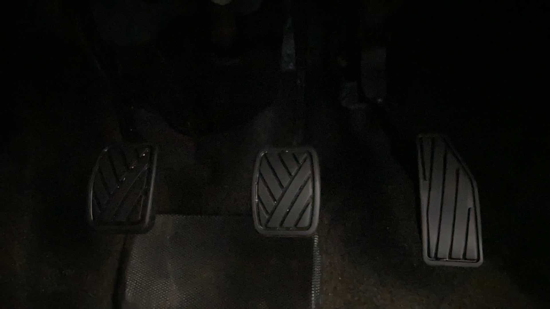 Foot pedal area of a Maruti Suzuki Swift