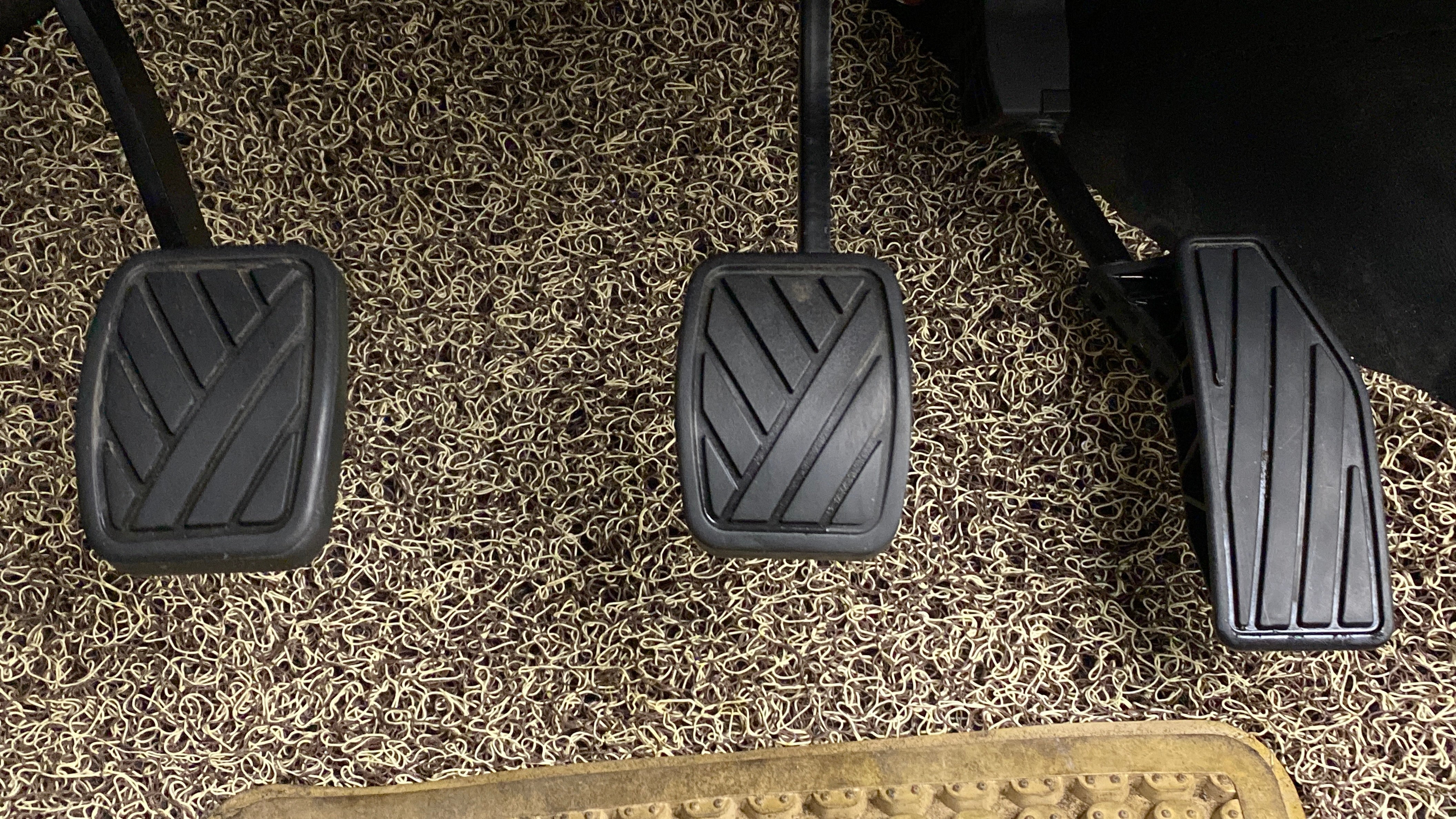 Foot pedals area of a Maruti Suzuki Swift 2021 - 2023