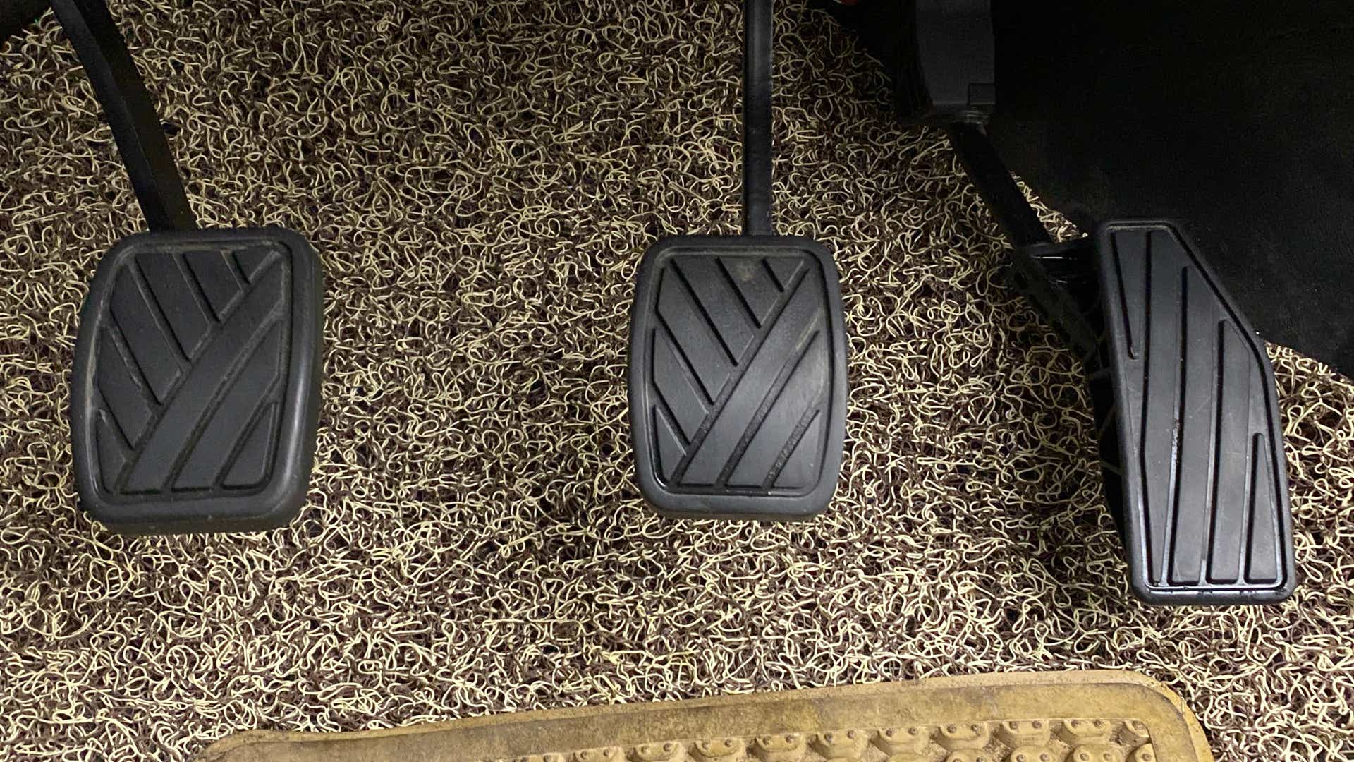 Foot pedals area of a Maruti Suzuki Swift 2021 - 2023