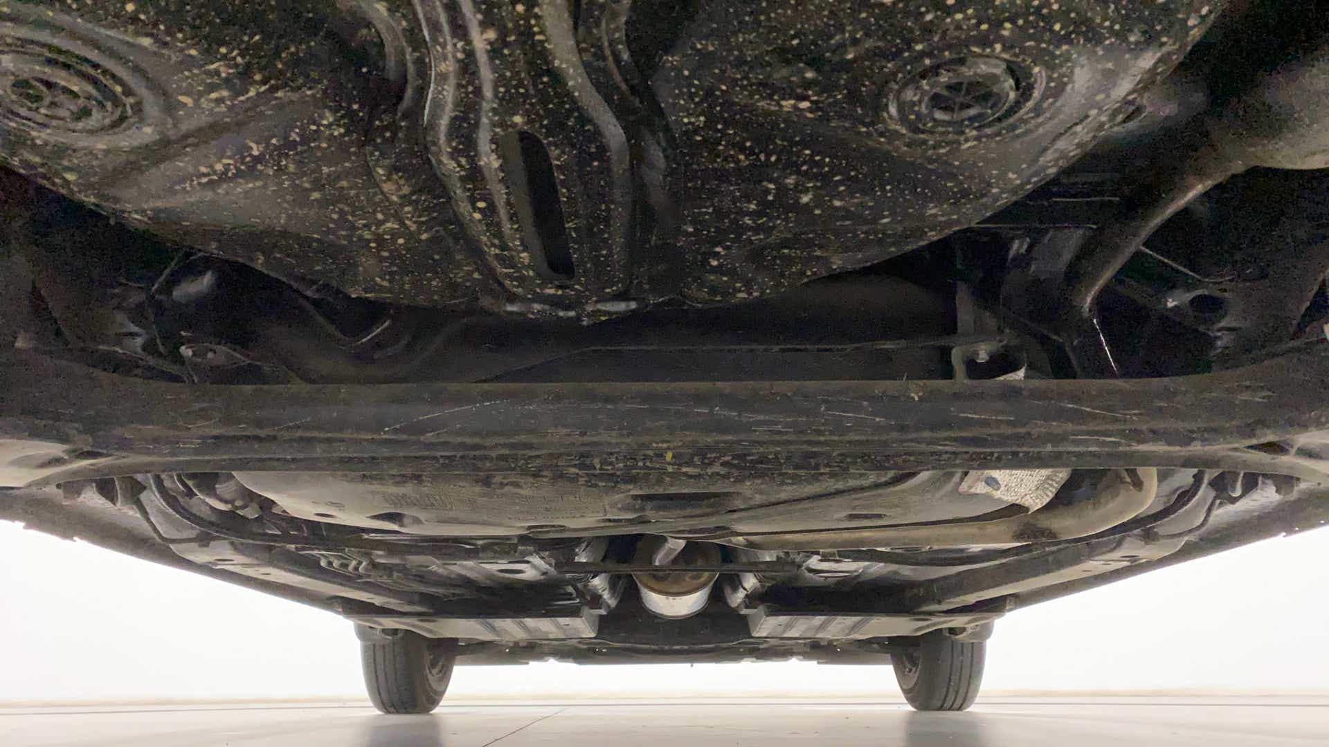 Undercarriage view of a Maruti Suzuki Swift 2021 - 2023