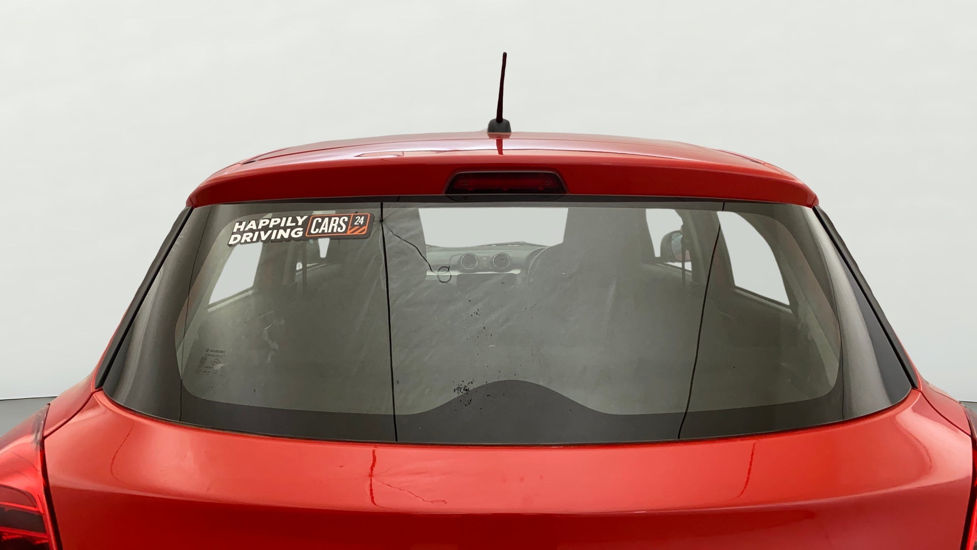 Rear view of a Maruti Suzuki Swift 2021 - 2023