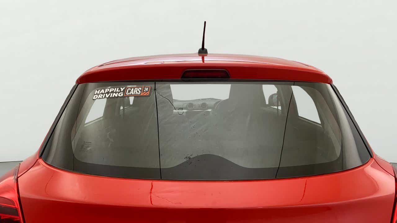 Rear view of a Maruti Suzuki Swift 2021 - 2023