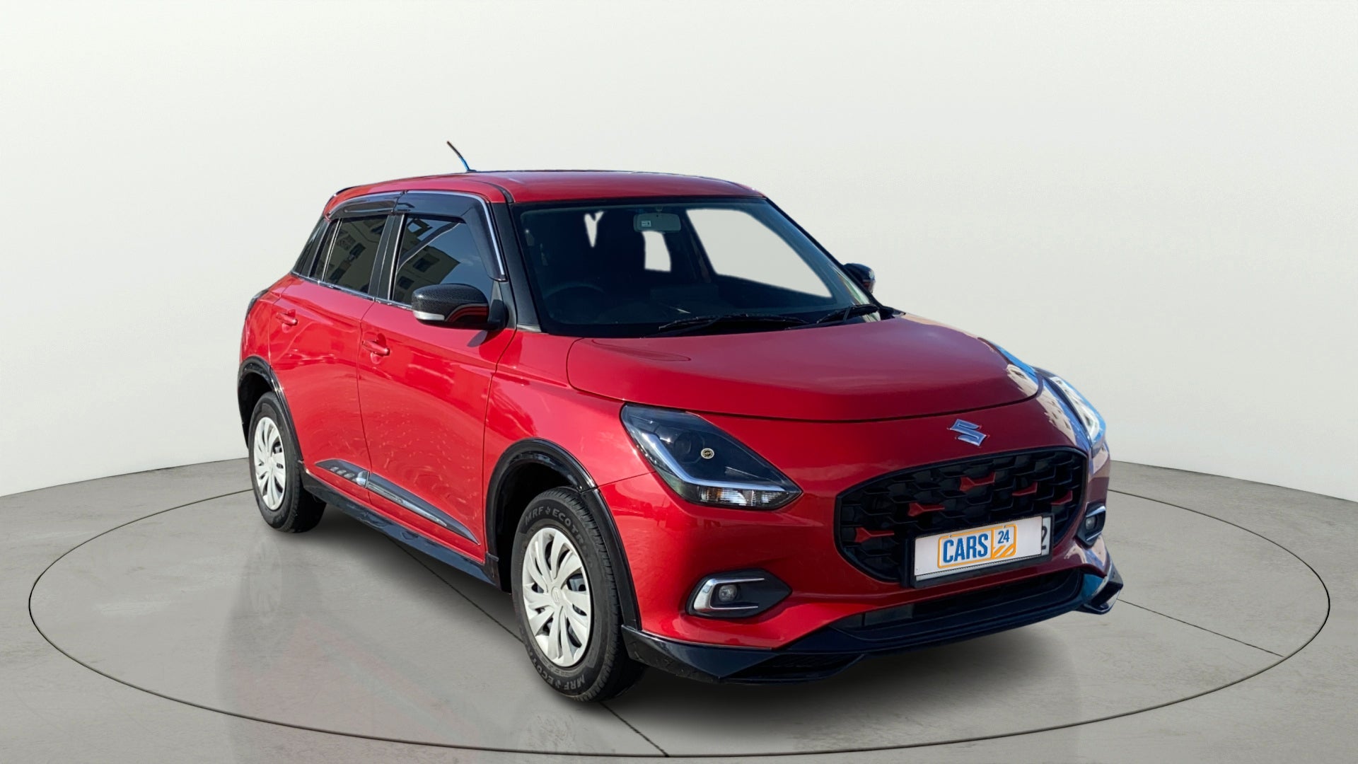 Front three-quarter view of a Maruti Suzuki Swift