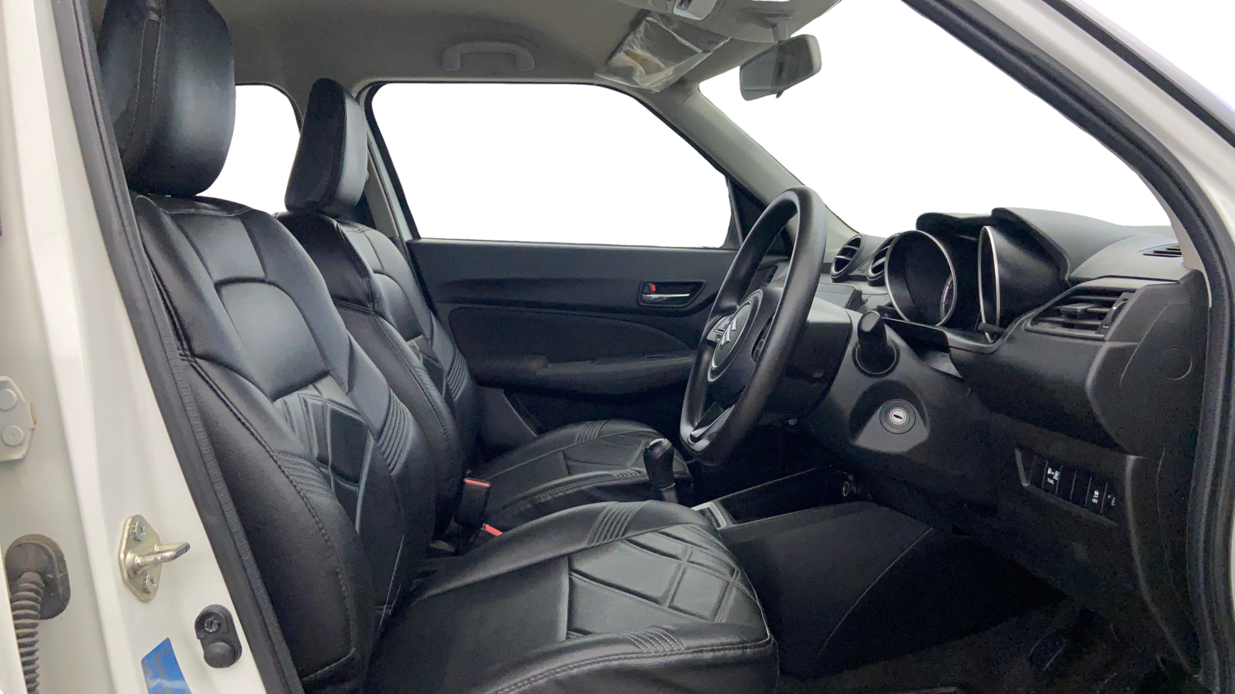 Front interior view of a Maruti Suzuki Swift
