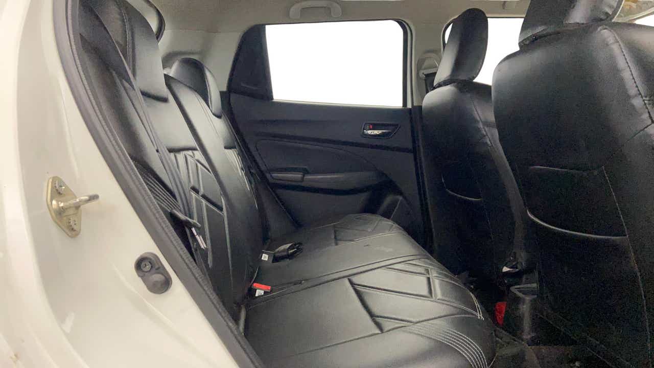 Rear seat view of a Maruti Suzuki Swift