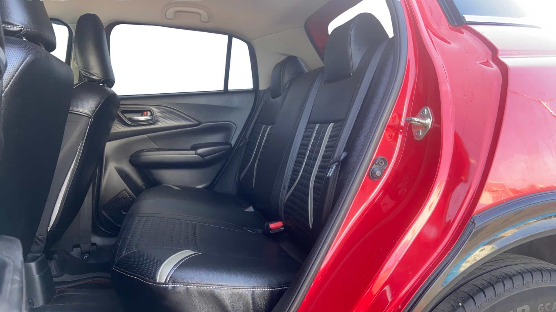 Rear seat area of a Maruti Suzuki Swift