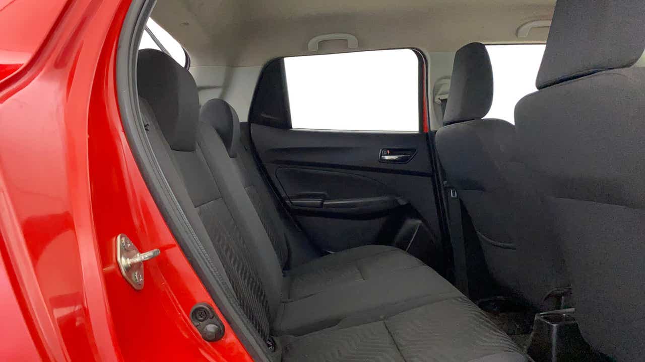 Rear seat view of a maruti suzuki swift 2021 - 2023