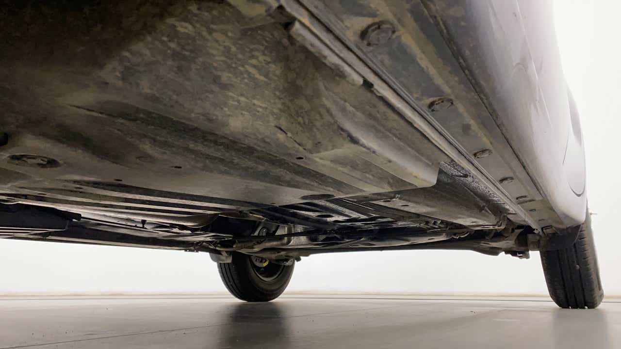 Undercarriage view of a Maruti Suzuki Swift 2021 - 2023