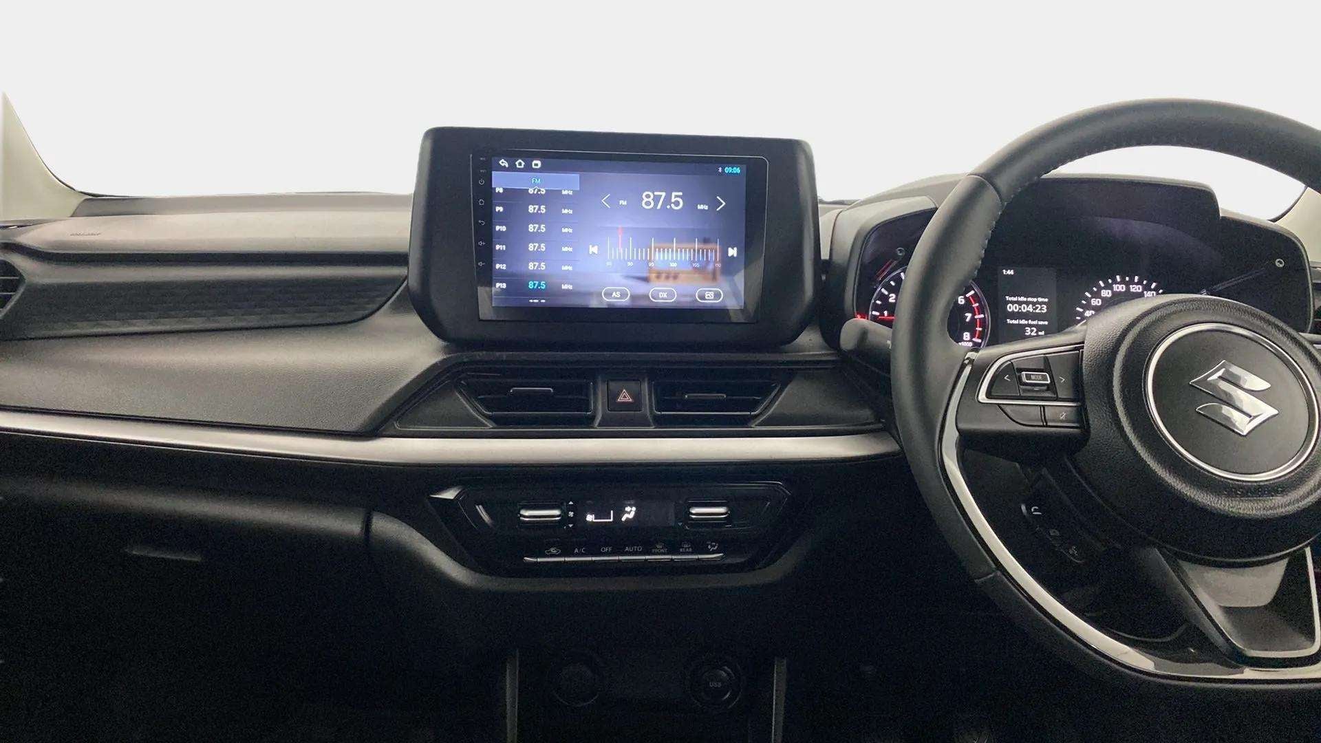 Interior dashboard of a Maruti Suzuki Swift