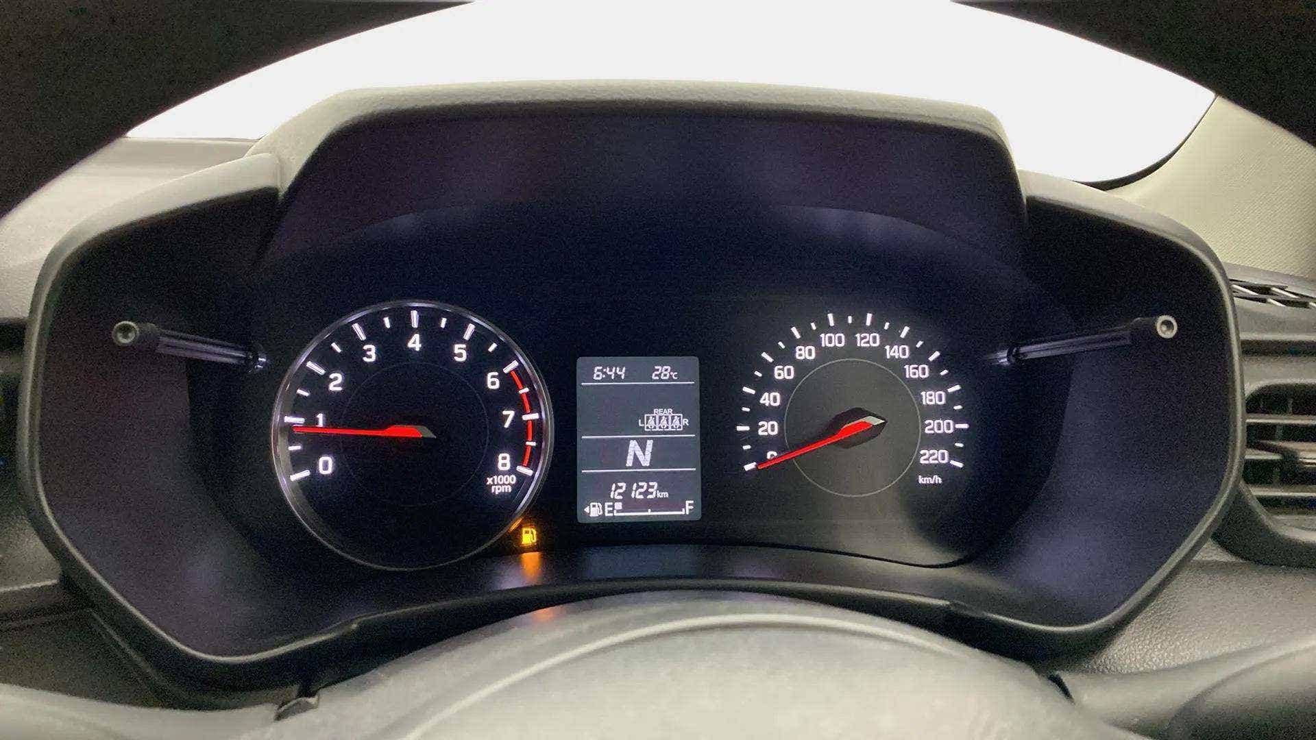 Instrument cluster view of a Maruti Suzuki Swift