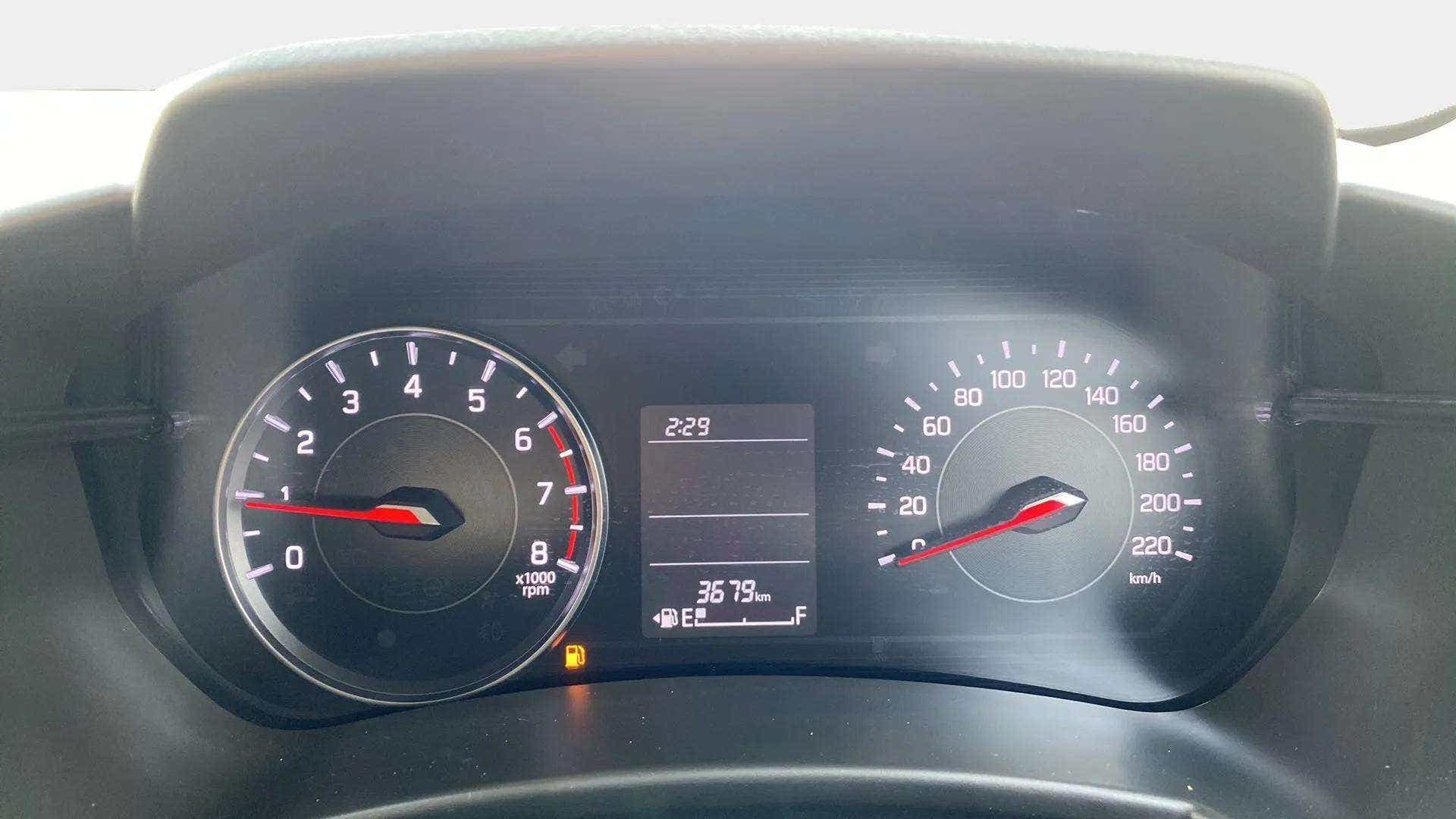 Instrument cluster of a Maruti Suzuki Swift