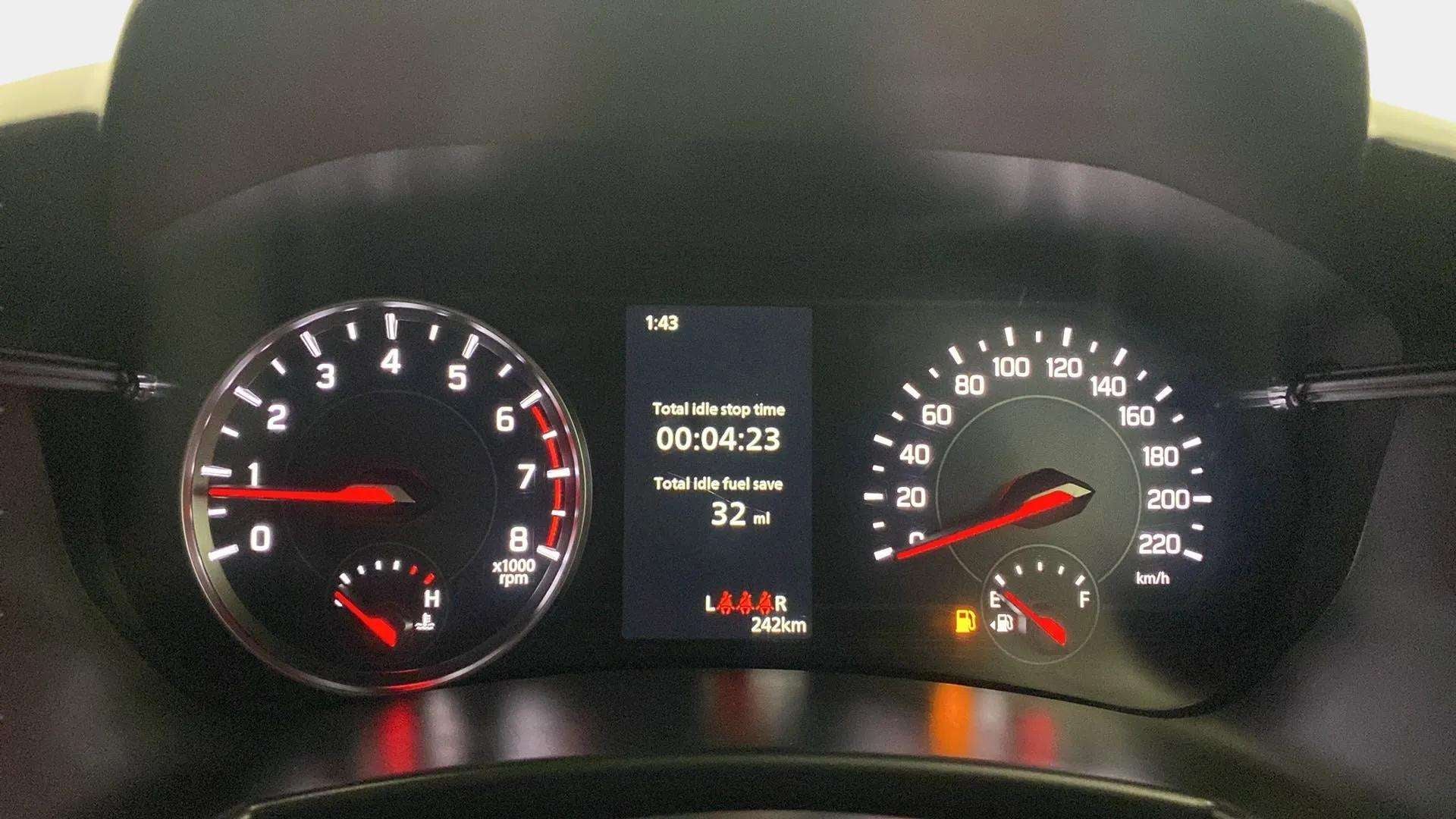 Instrument cluster of a Maruti Suzuki Swift