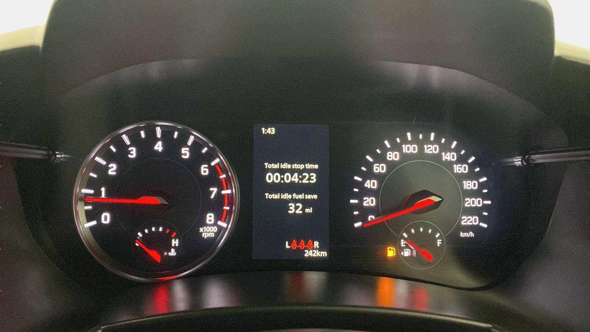 Instrument cluster of a Maruti Suzuki Swift