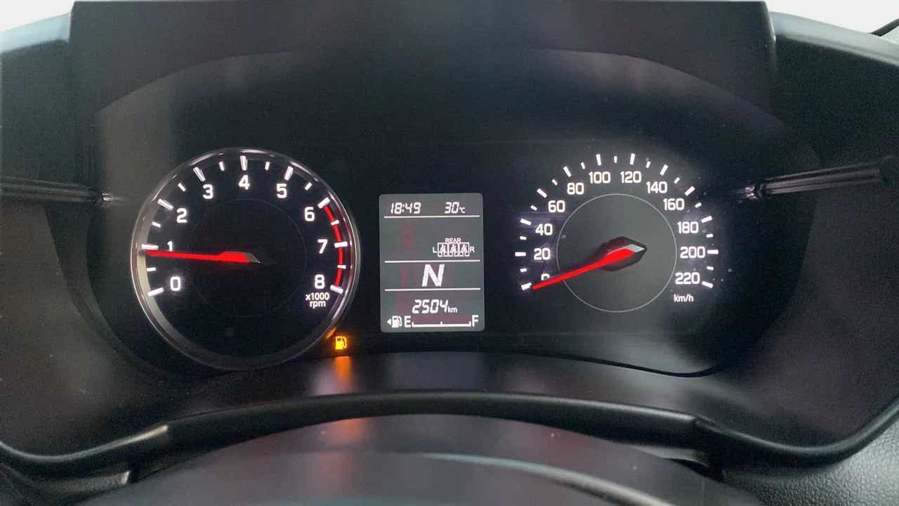 Dashboard view of a Maruti Suzuki Swift