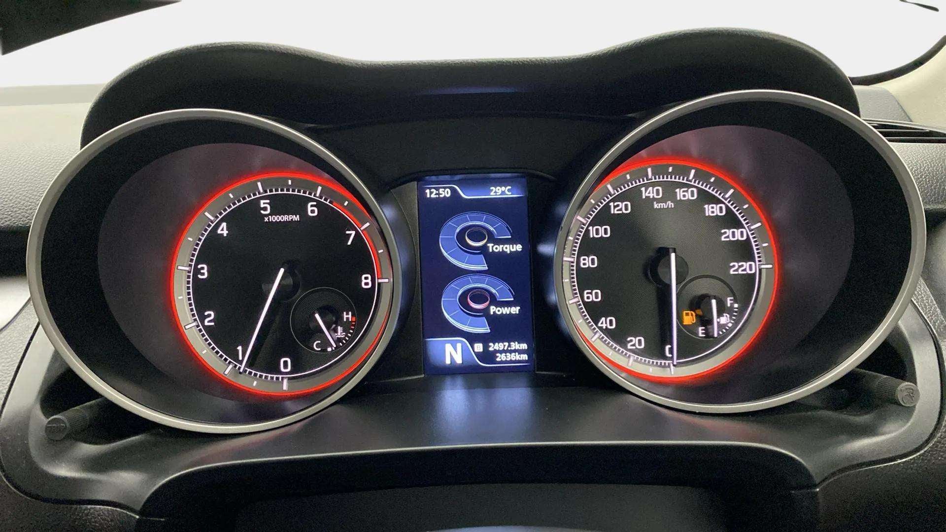 Instrument cluster of a Maruti Suzuki Swift