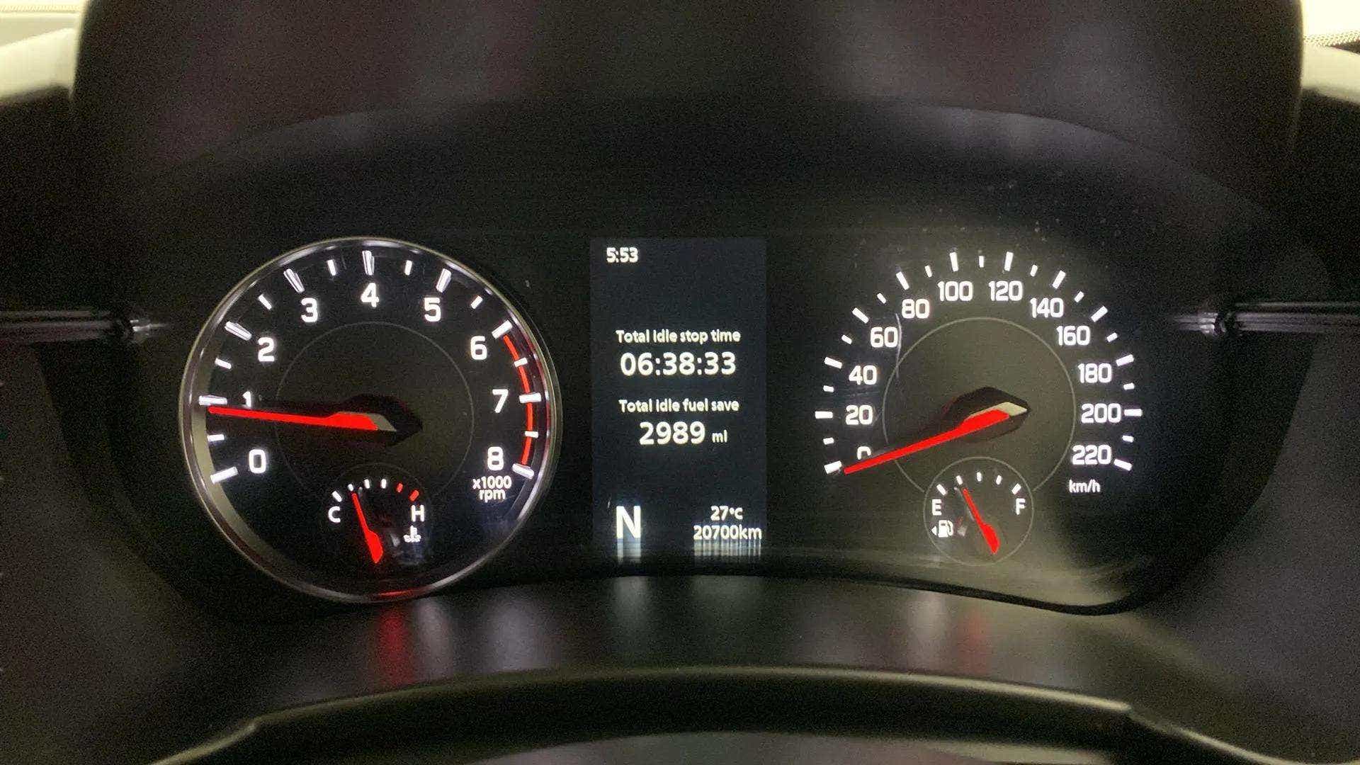Instrument cluster of a Maruti Suzuki Swift