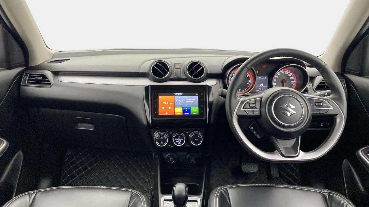 Dashboard view of a Maruti Suzuki Swift