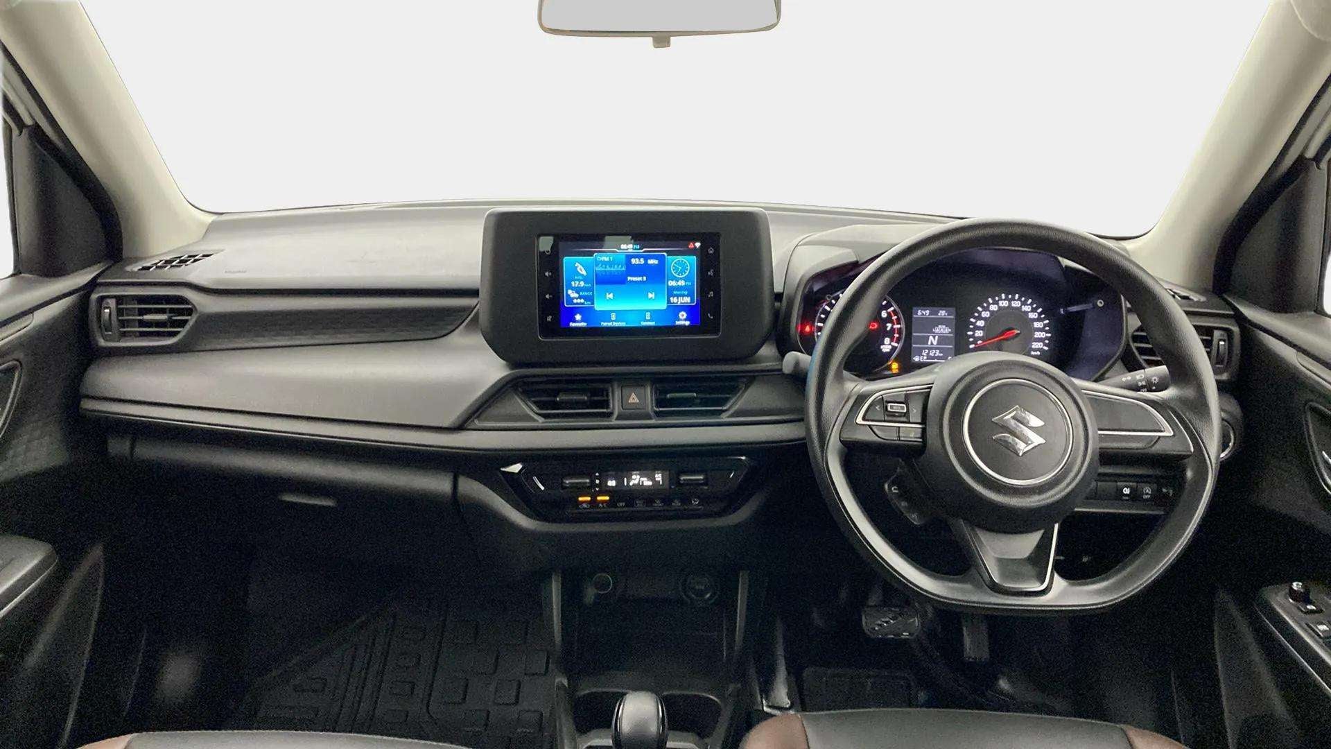 Interior dashboard of a Maruti Suzuki Swift