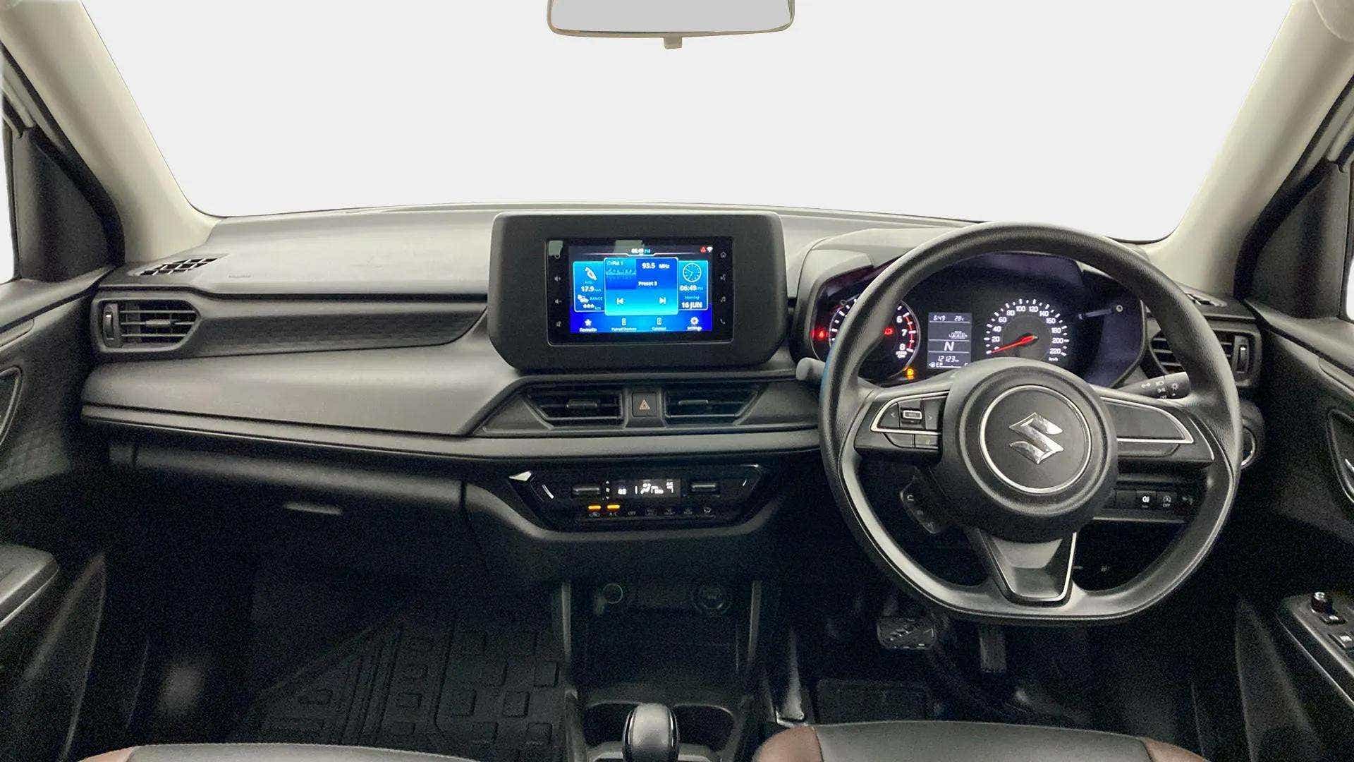 Interior dashboard of a Maruti Suzuki Swift