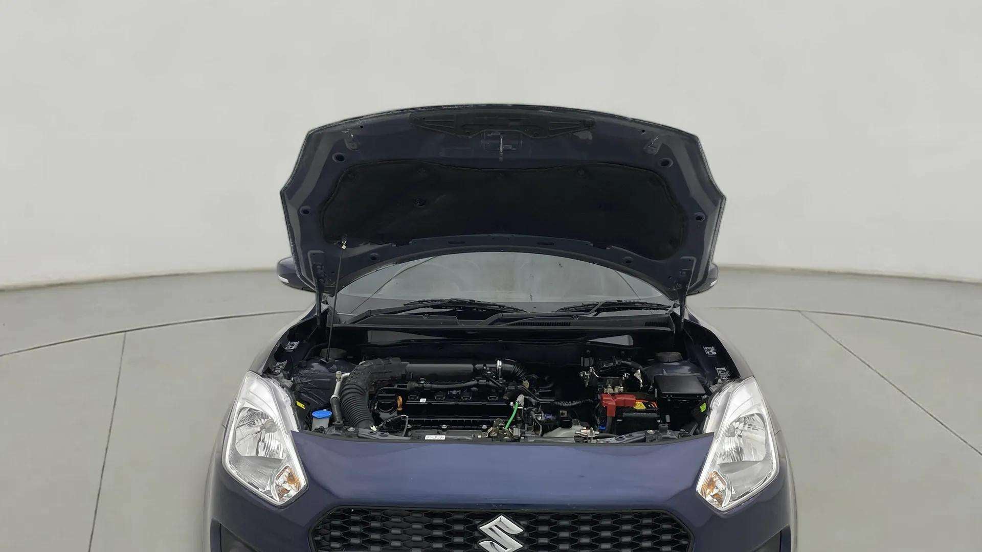 Engine bay view of a Maruti Suzuki Swift