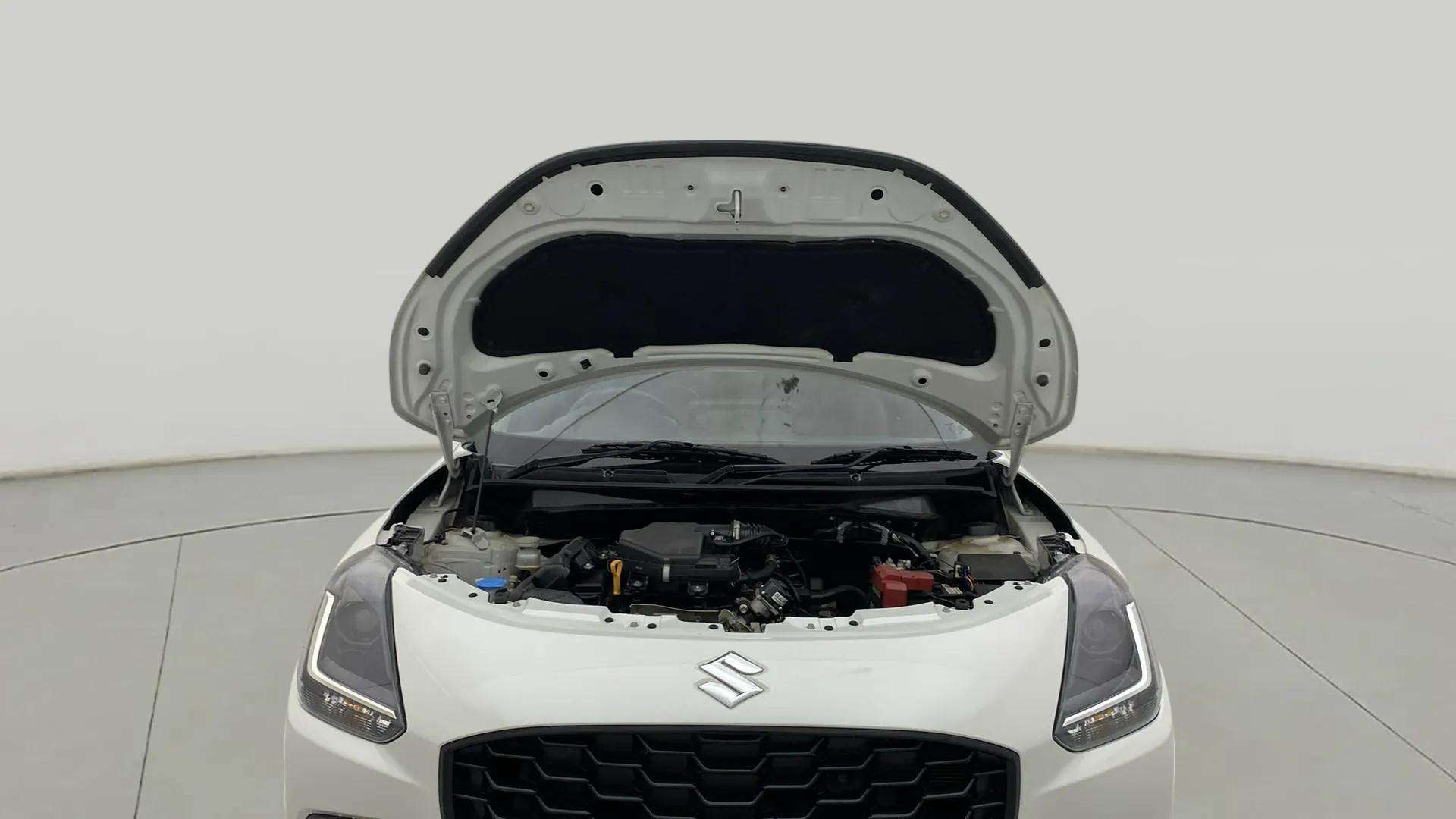 Engine bay view of a Maruti Suzuki Swift