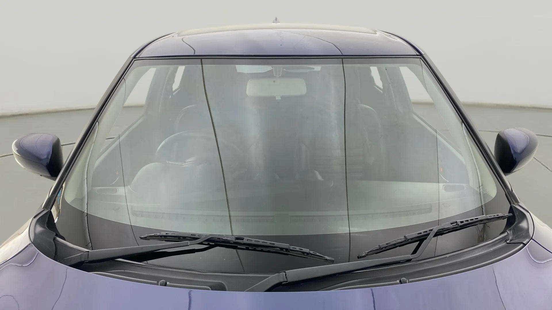 Front windshield view of a Maruti Suzuki Swift