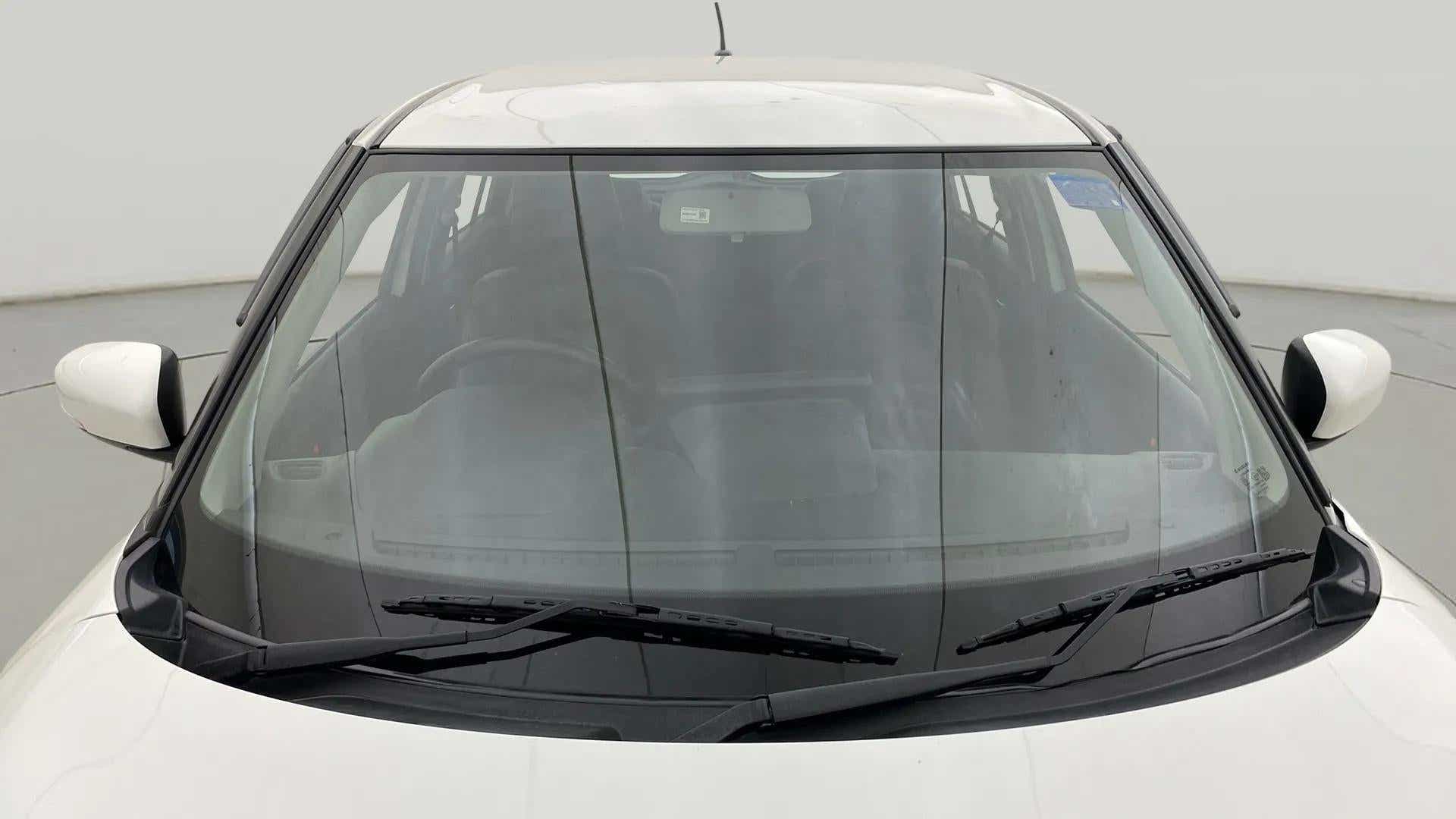 Front windshield view of a Maruti Suzuki Swift