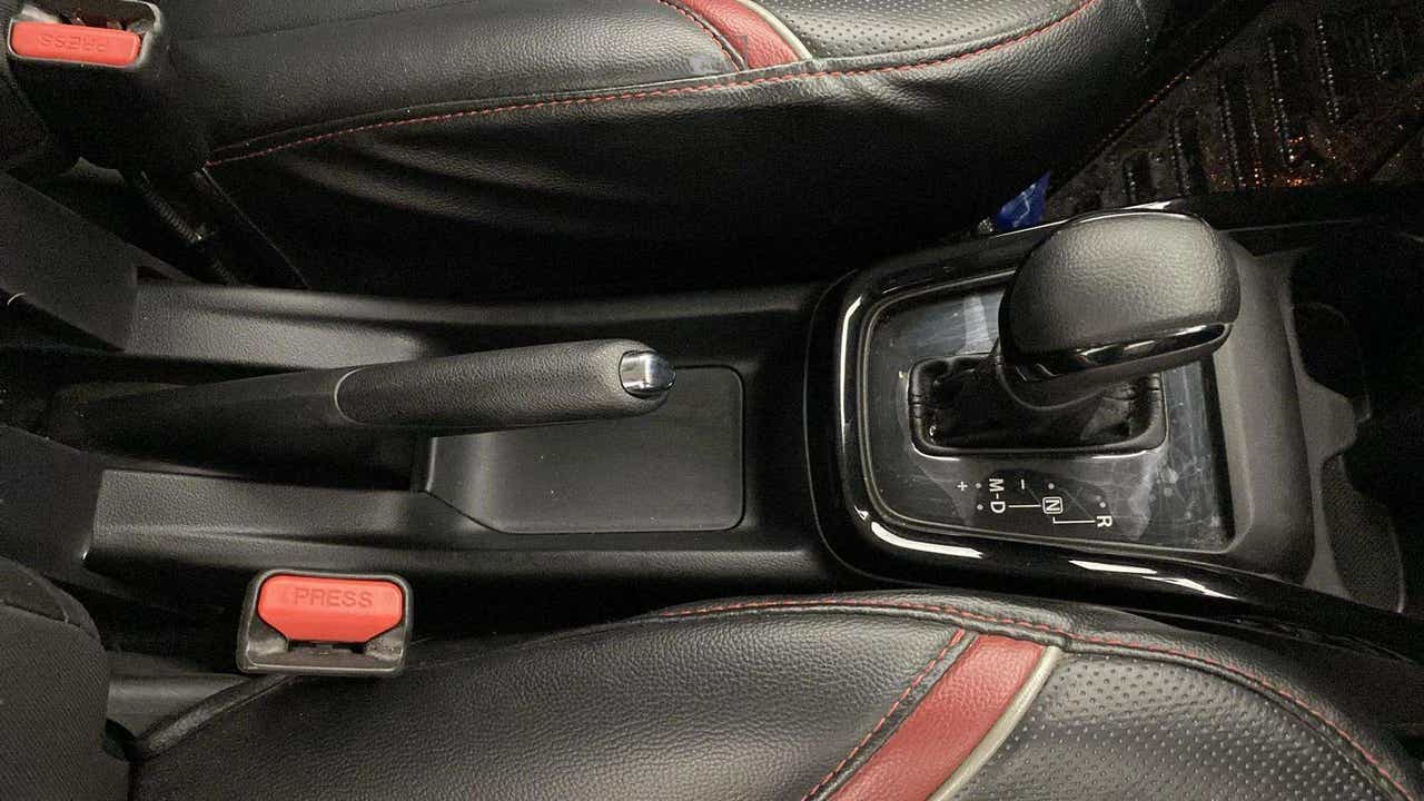 Center console and gear lever of a Maruti Suzuki Swift