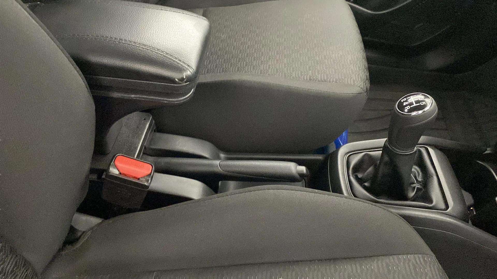 Gear lever and centre console of a Maruti Suzuki Swift