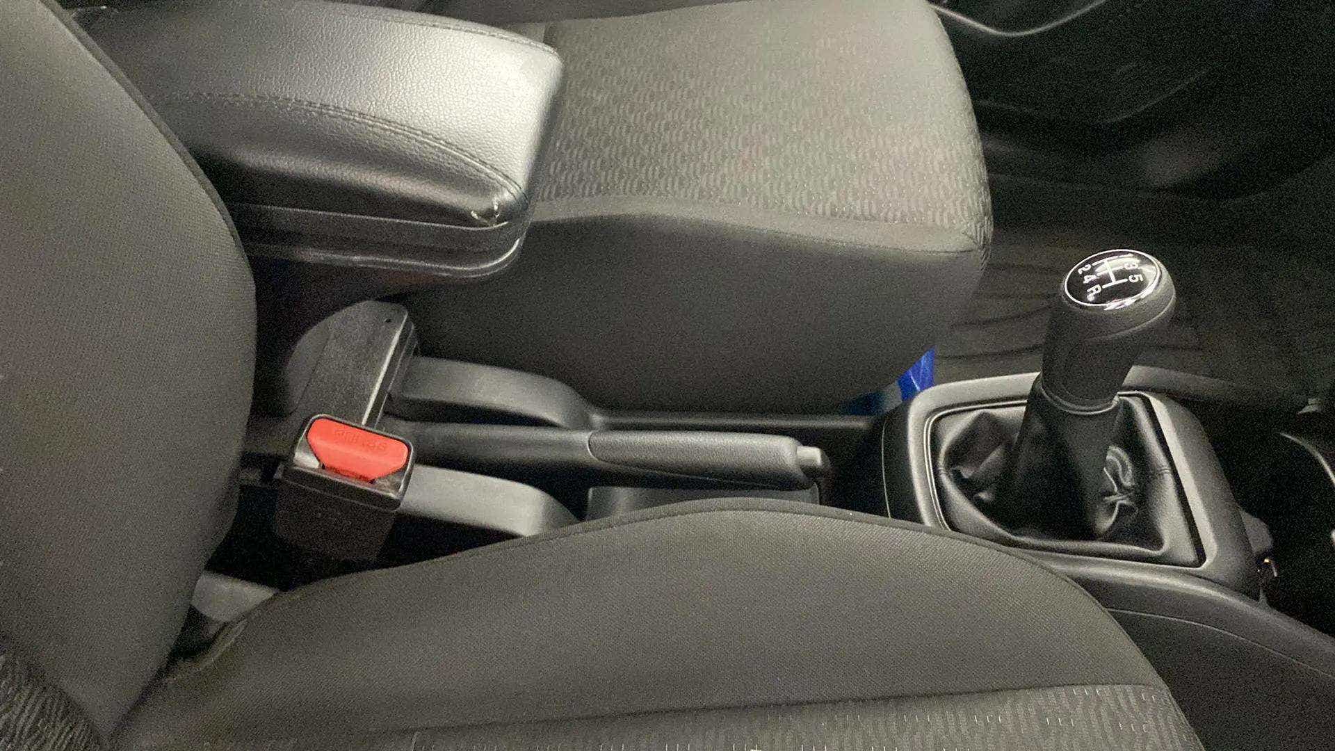 Gear lever and centre console of a Maruti Suzuki Swift
