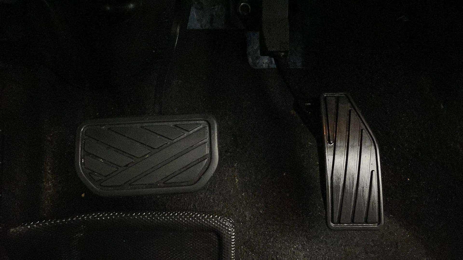Foot pedals area of a Maruti Suzuki Swift