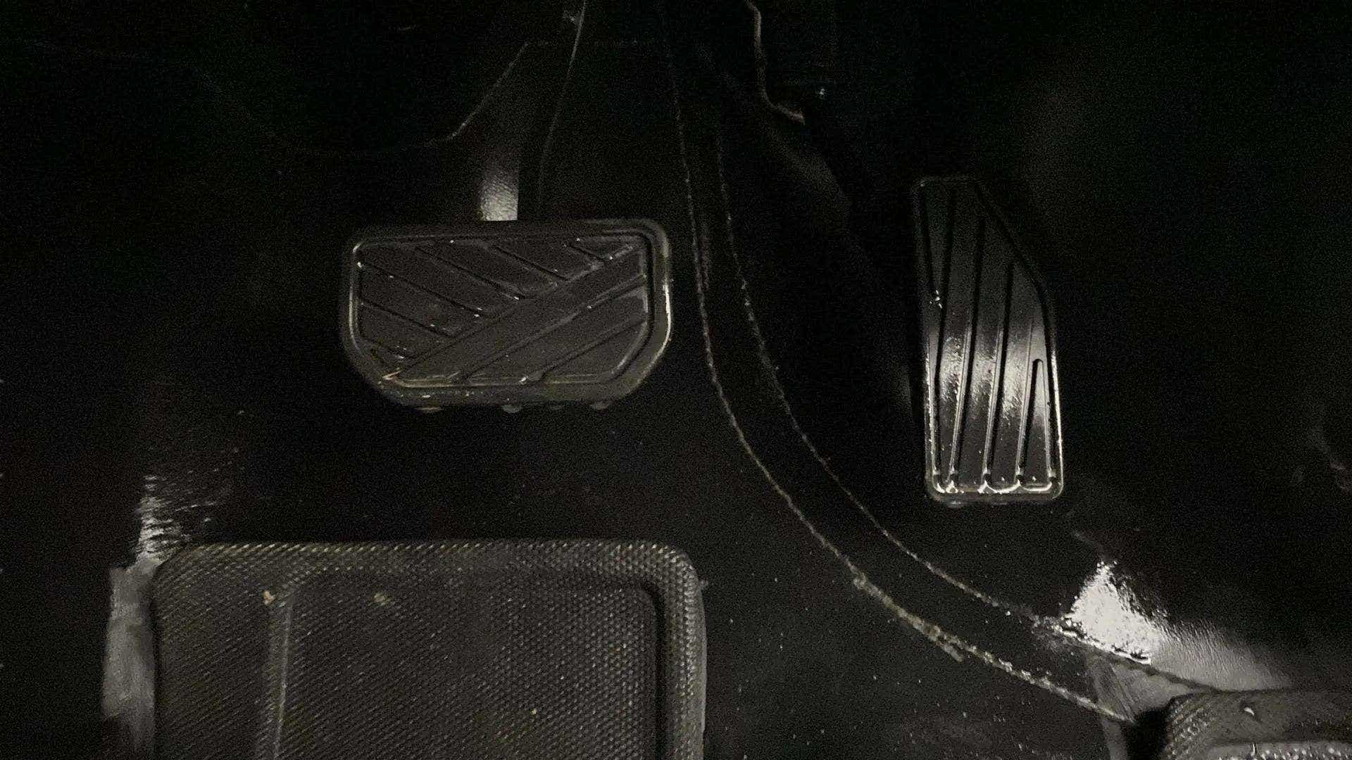 Foot pedal area of a Maruti Suzuki Swift