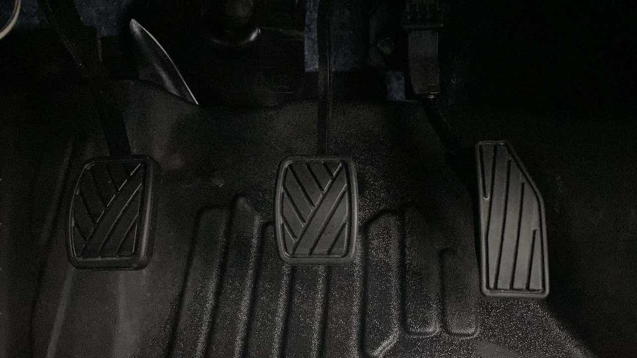 Foot pedals of a Maruti Suzuki Swift
